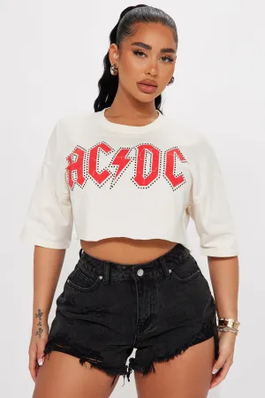 ACDC Cropped Tee - Off White
