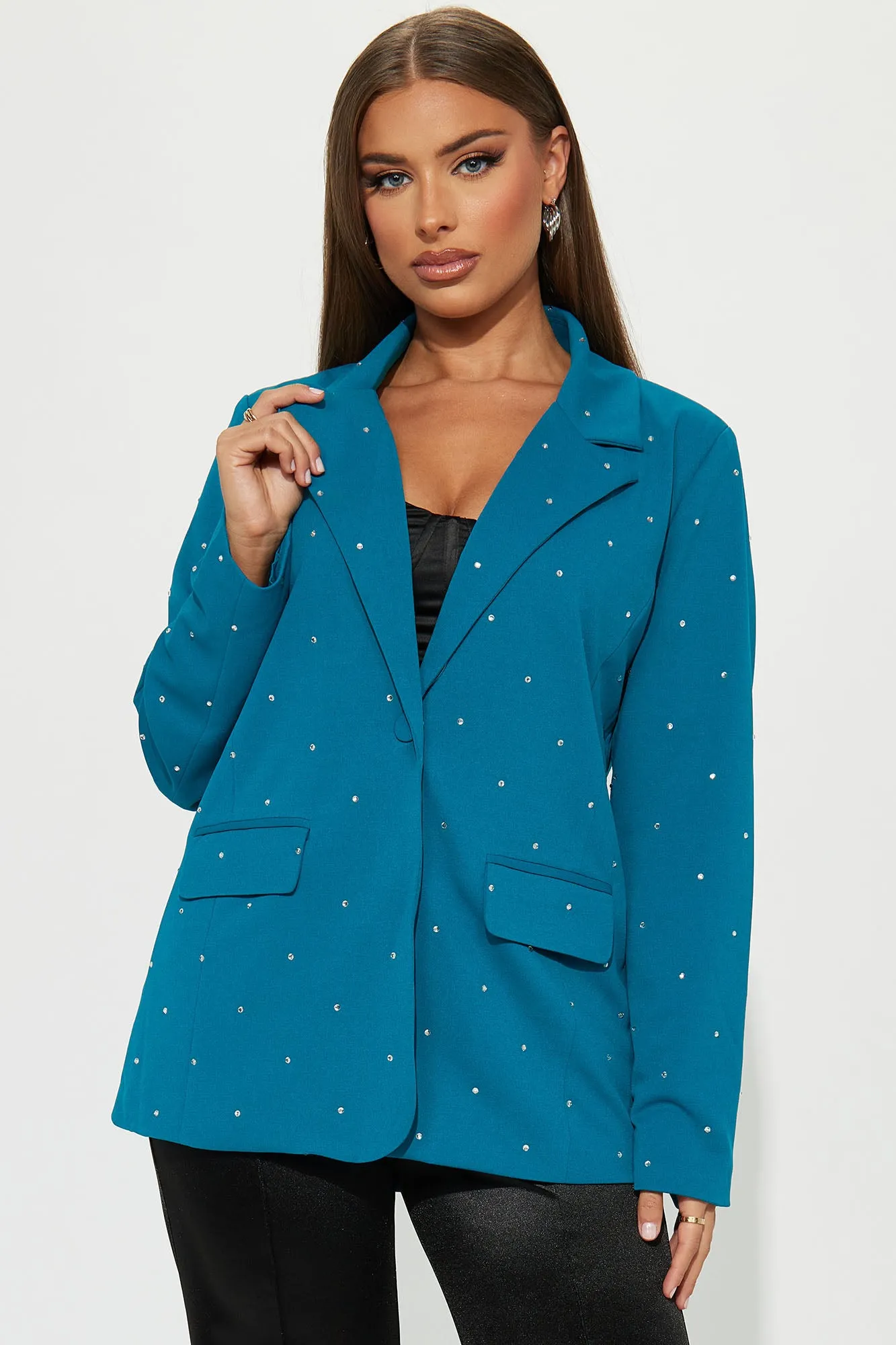 Amongst The Stars Blazer - Teal