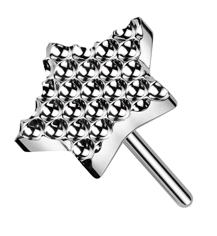 Beaded Star Titanium Threadless Top