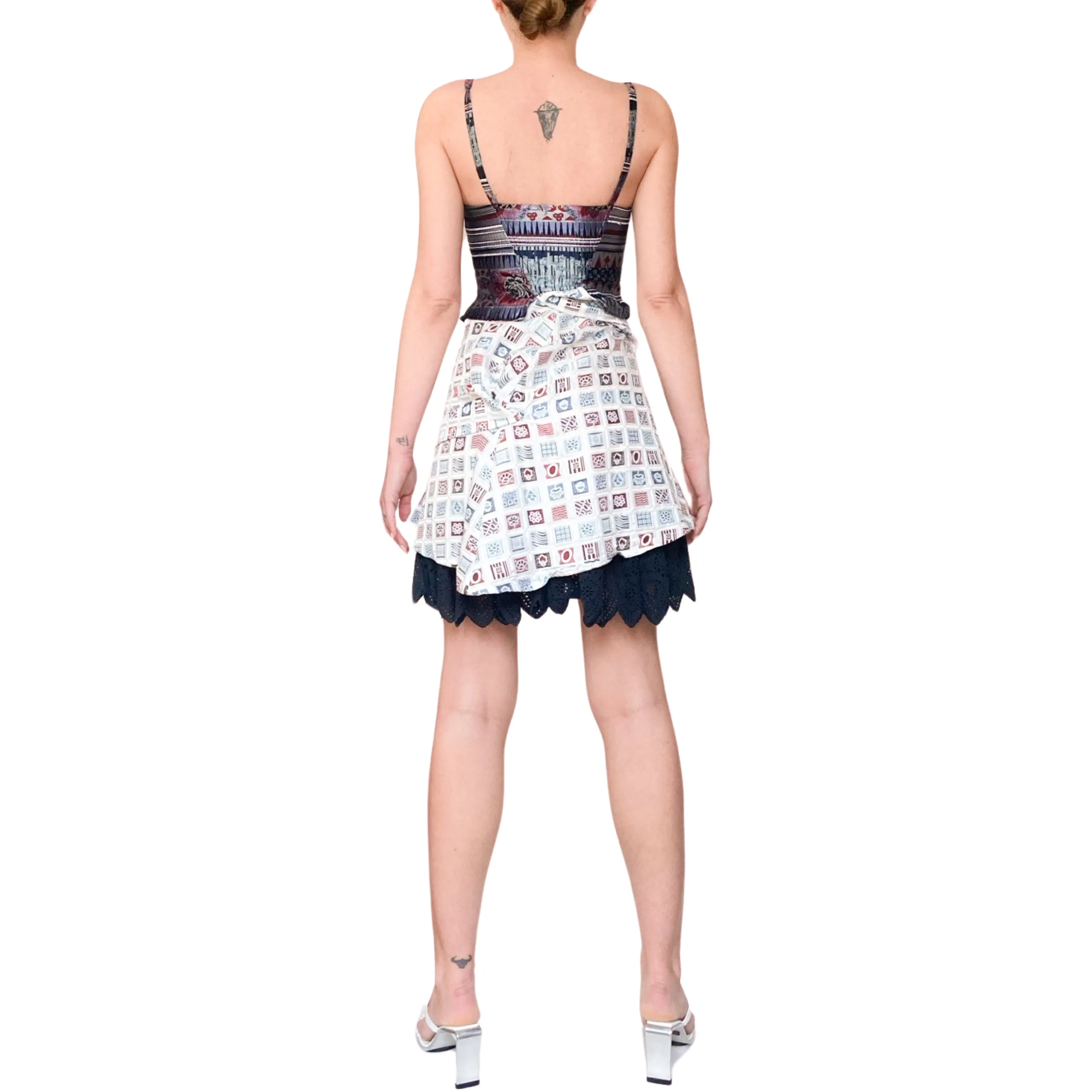 Christian Lacroix 90s insane patchwork dress