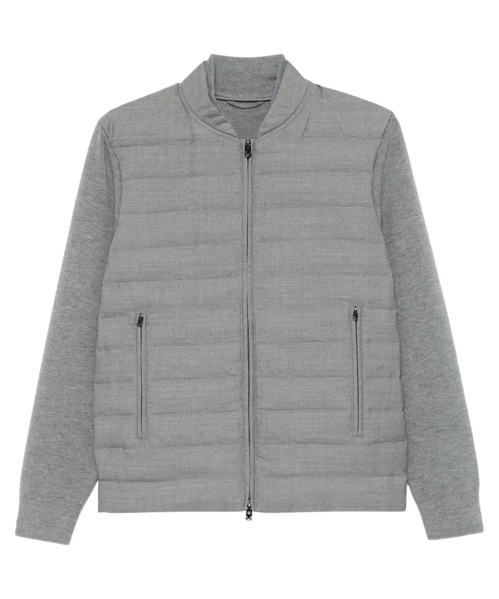 Giubbotto in Maglia con Inserto Trapuntato - Travel Essential