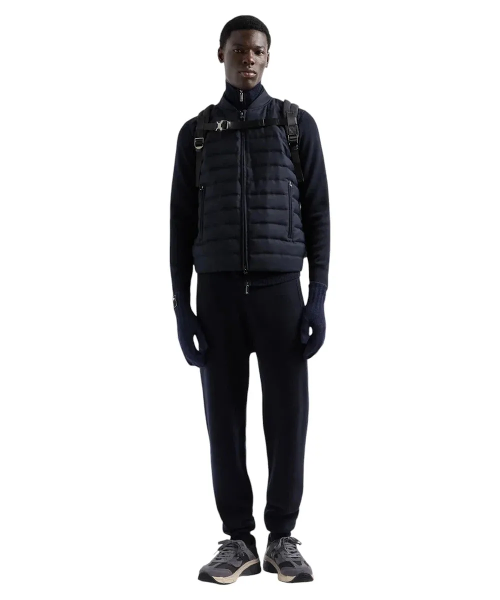 Giubbotto in Maglia con Inserto Trapuntato - Travel Essential