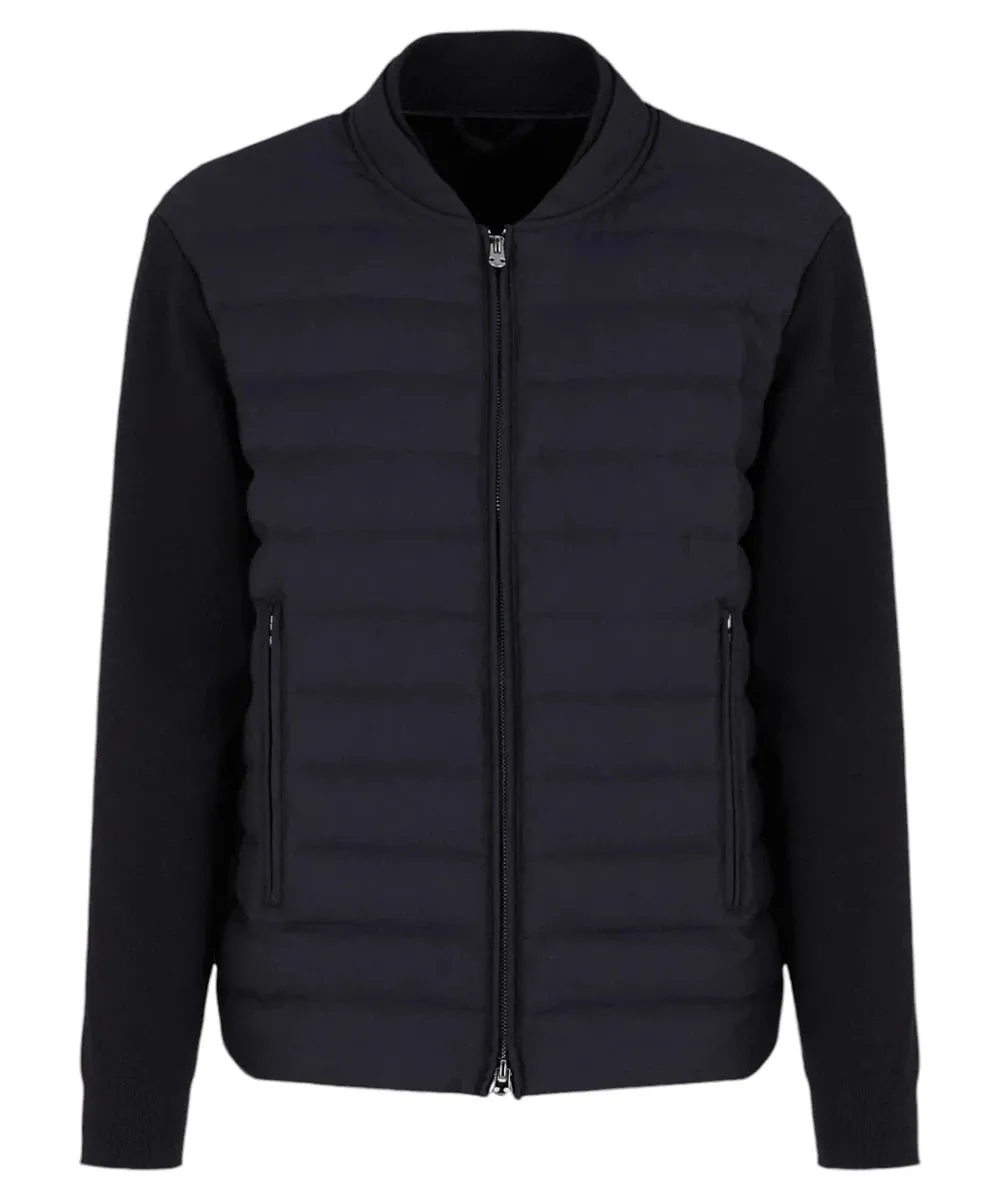 Giubbotto in Maglia con Inserto Trapuntato - Travel Essential