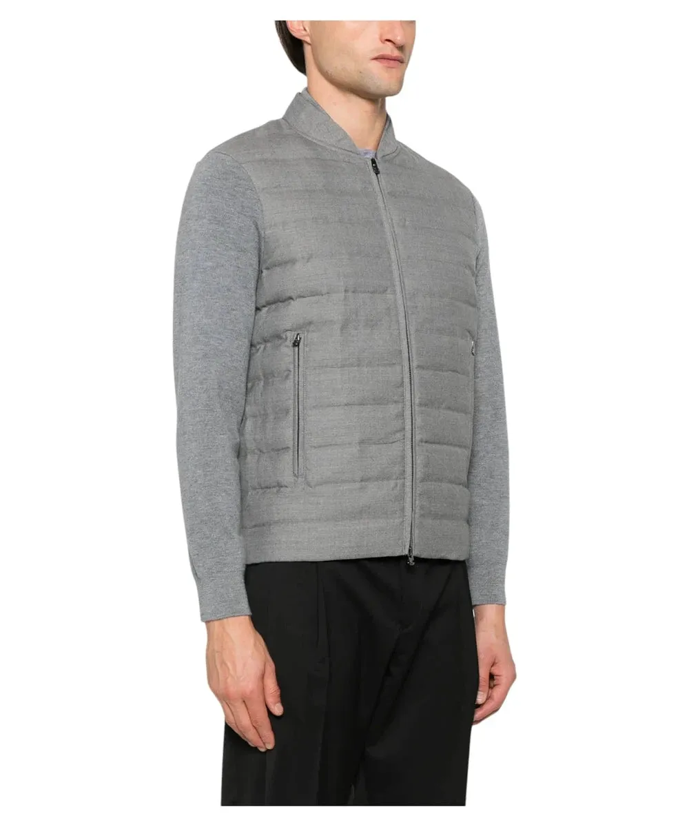 Giubbotto in Maglia con Inserto Trapuntato - Travel Essential