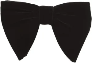 Large Velvet Pre Tied, Self Tying Bow Ties, Tuxedo Oversized Velvet Bowtie Cufflinks Hankie Combo Sets