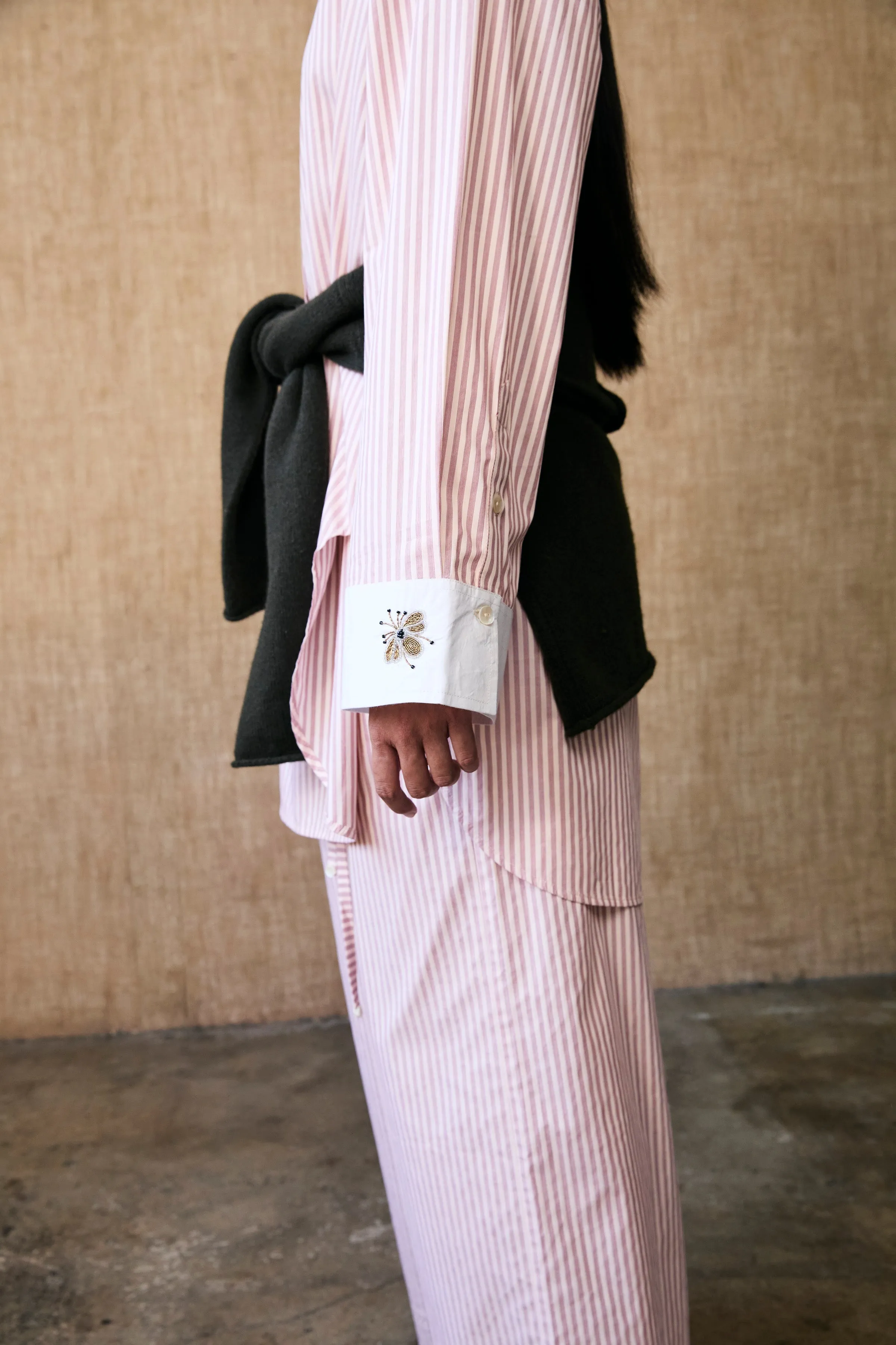 Lita Blouse in Pink Stripe