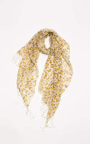 MSF2374  Colorful Animal Printed Silk Scarf