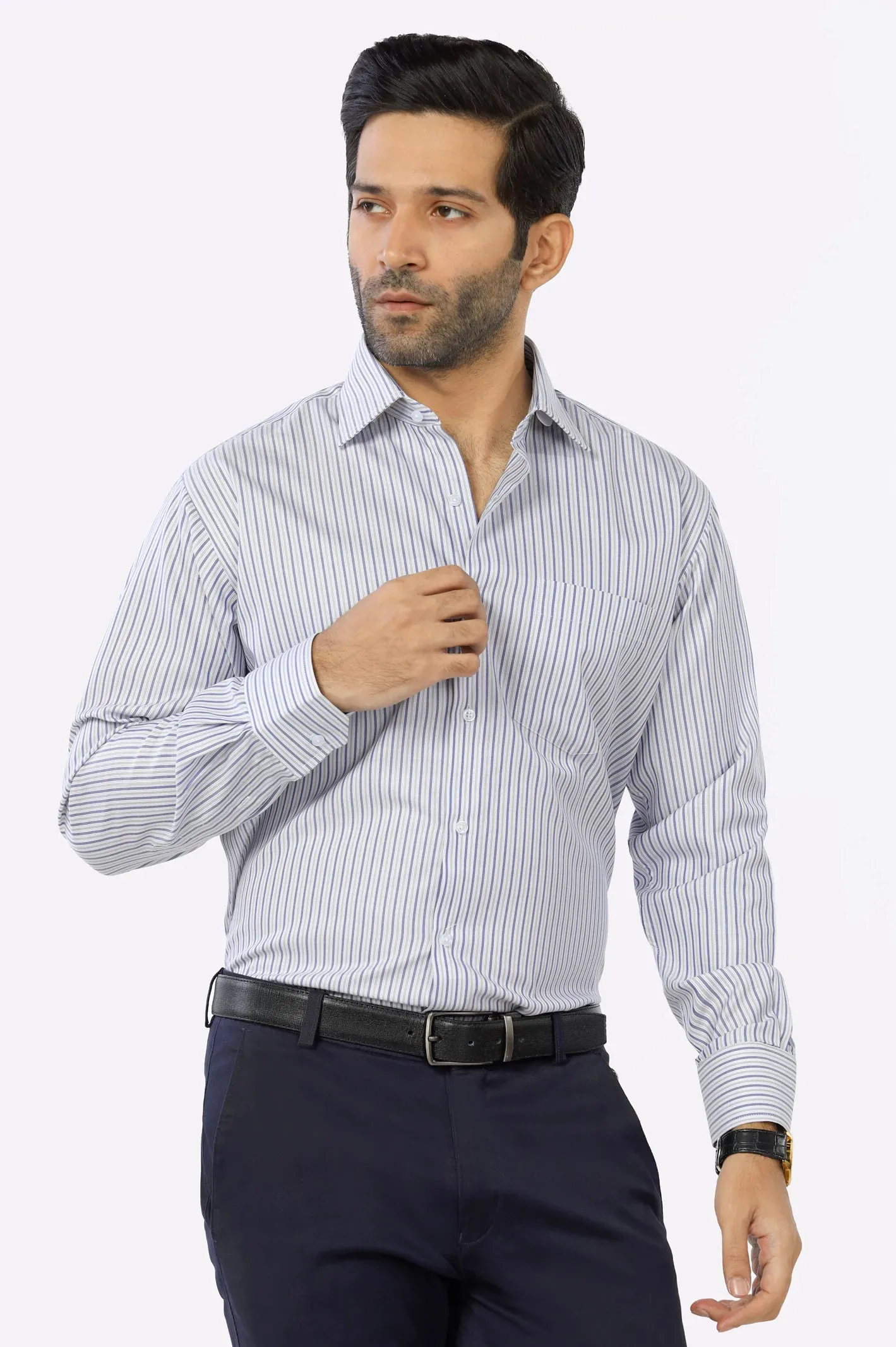 Multicolor Pencil Stripe Formal Shirt
