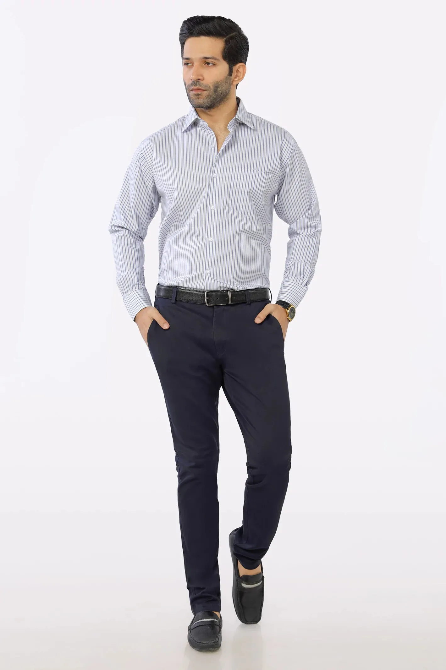 Multicolor Pencil Stripe Formal Shirt
