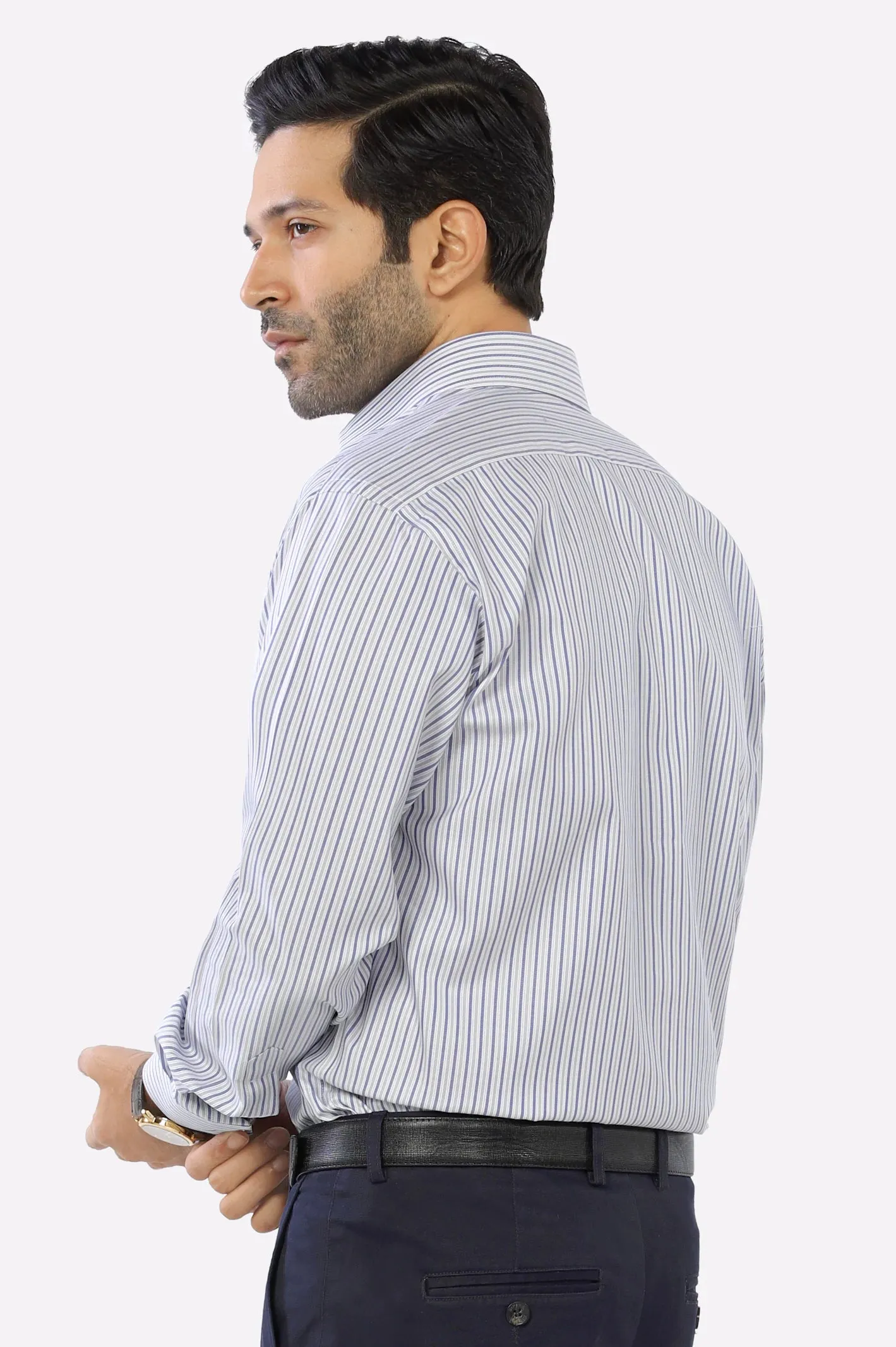 Multicolor Pencil Stripe Formal Shirt