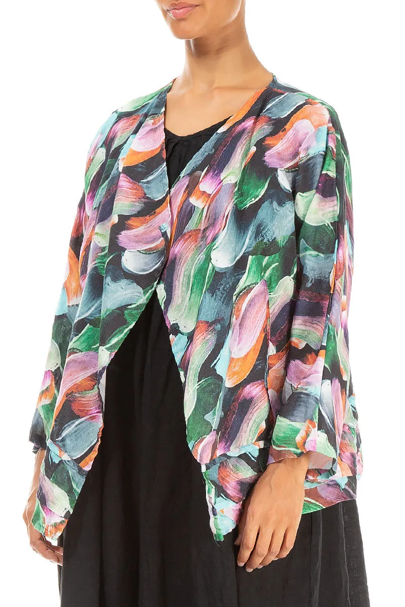 Open Paint Charm Linen Jacket