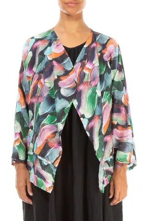 Open Paint Charm Linen Jacket