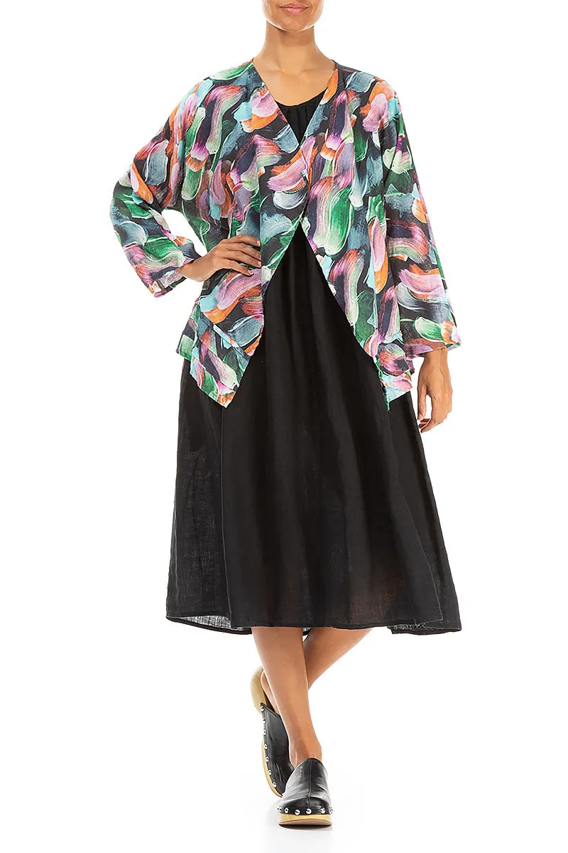 Open Paint Charm Linen Jacket