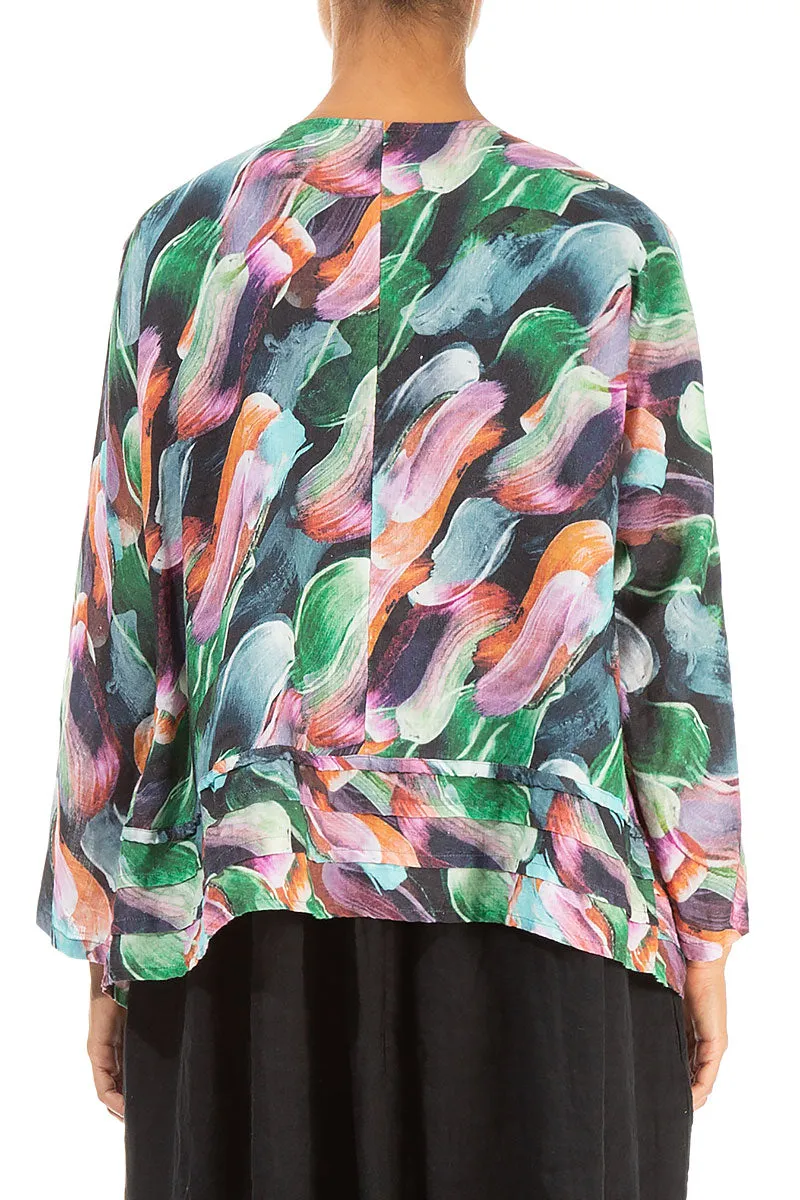 Open Paint Charm Linen Jacket