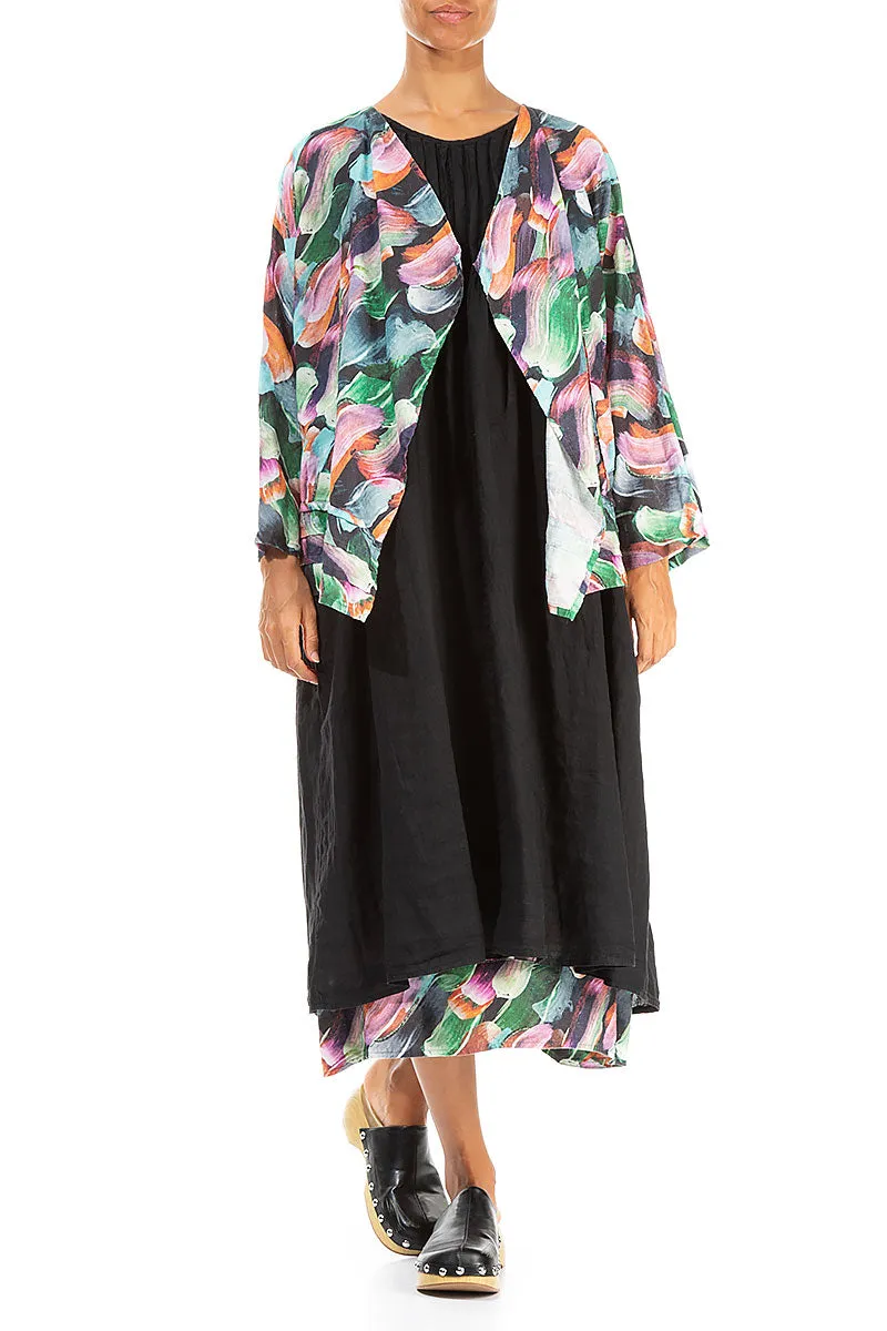 Open Paint Charm Linen Jacket