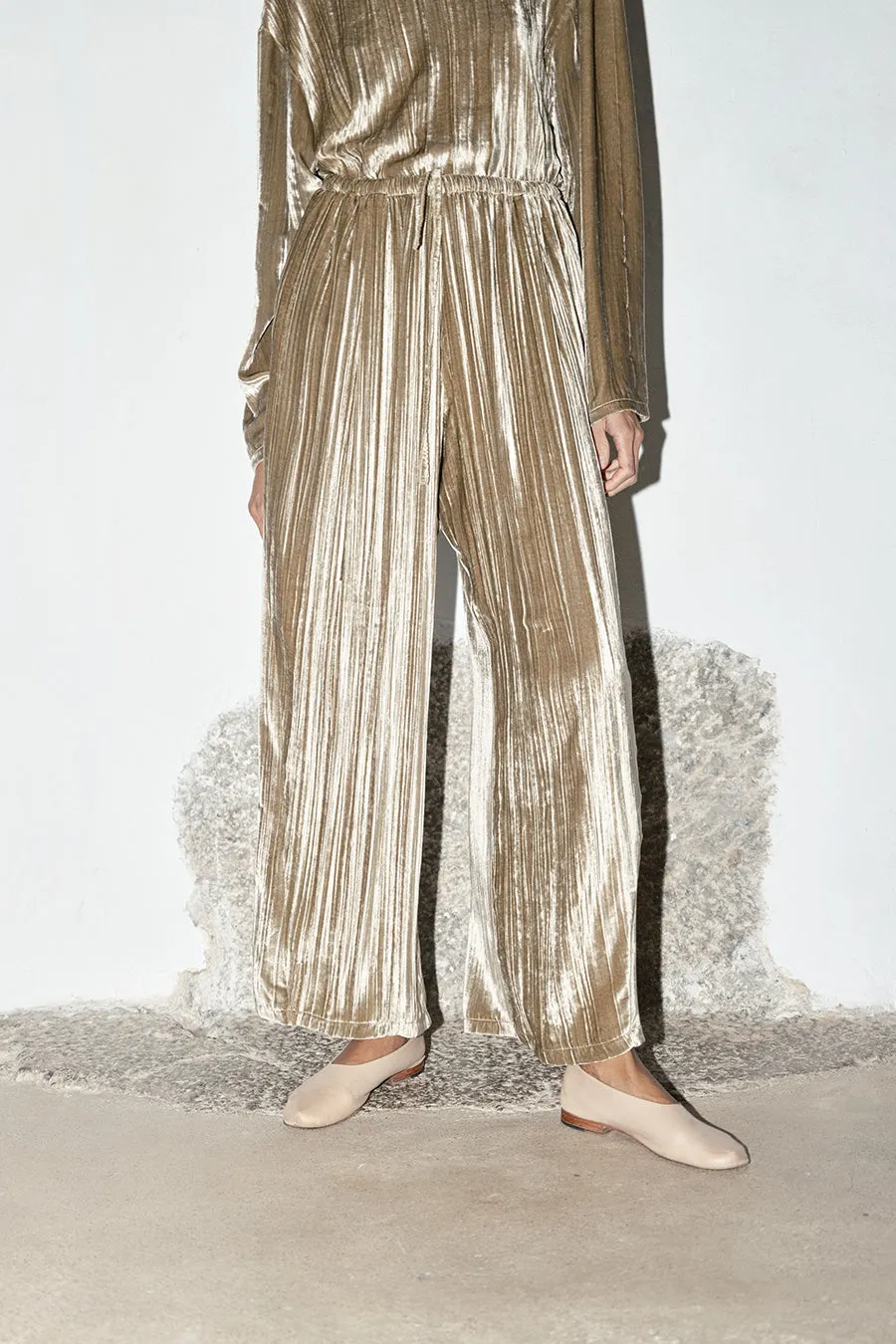 Pearl Silk Velvet Judo Pants