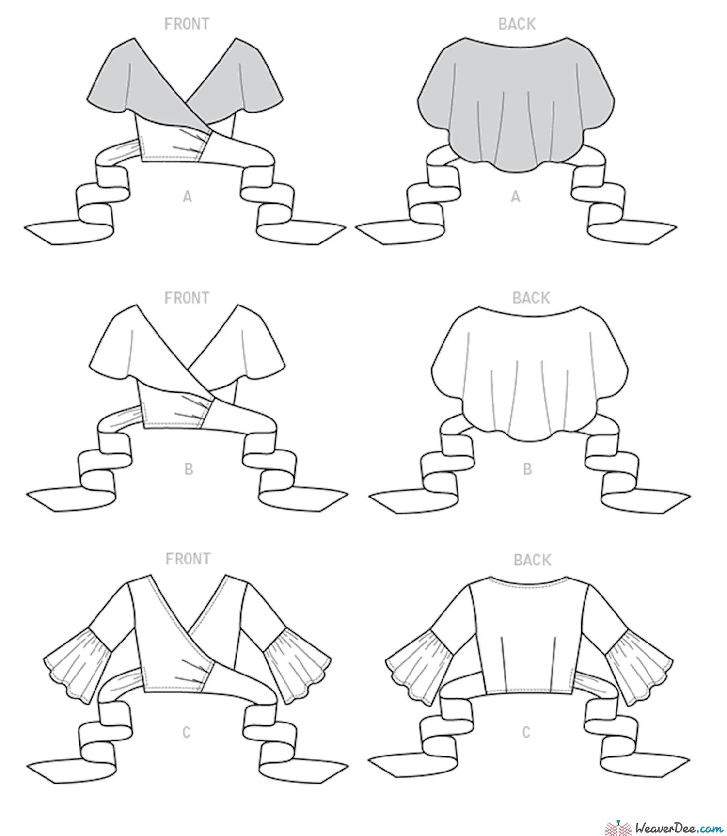 Vogue Pattern V9315 Misses' Tops