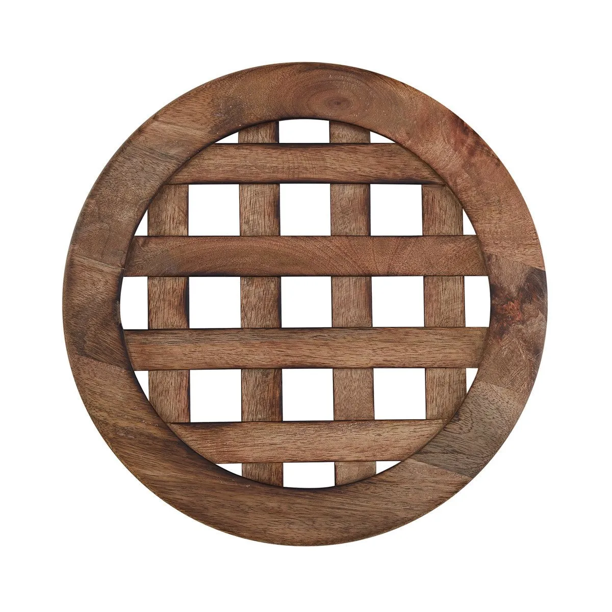Wood Lattice Charger Plate